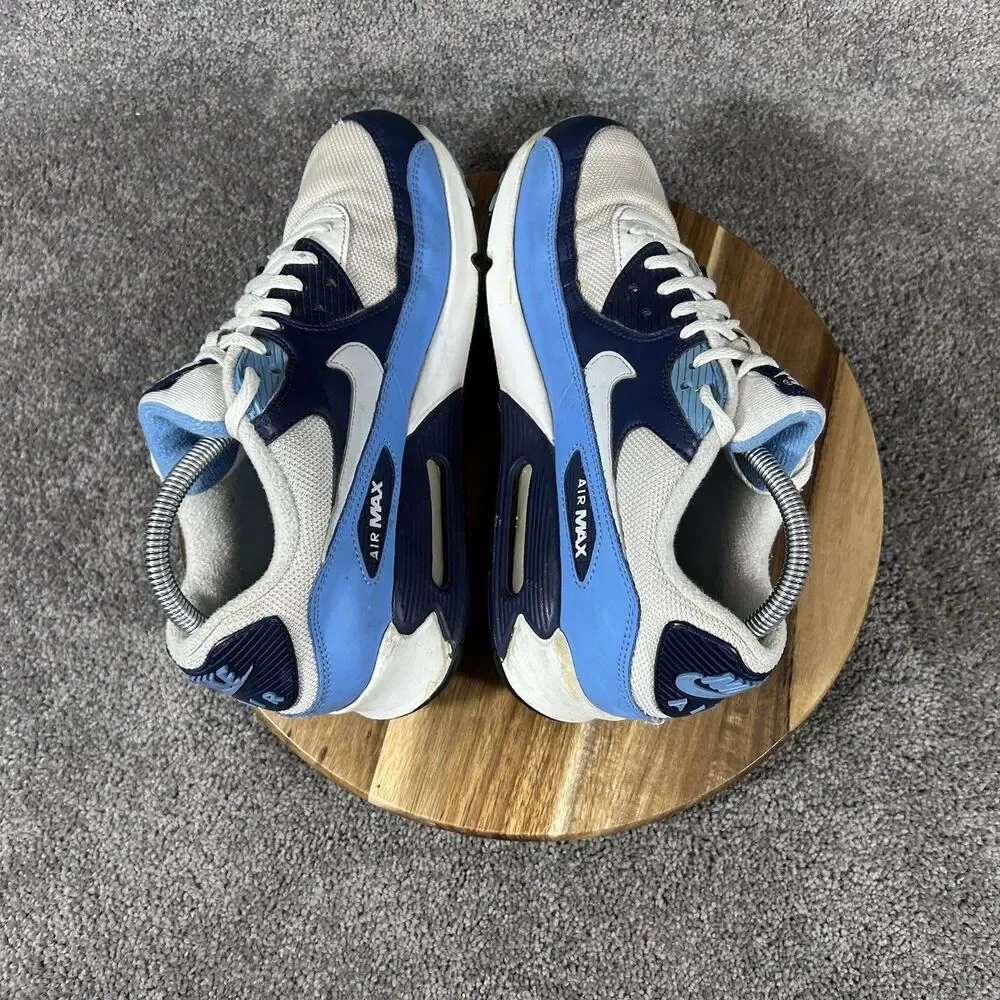 Nike Air Max 90 UNC AJ1285-105 Mens Size 8 White University Blue Athletic Shoes